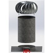 HPI SET-1 pro plochou střechu s ventilační turbínou LOMANCO BIB 14